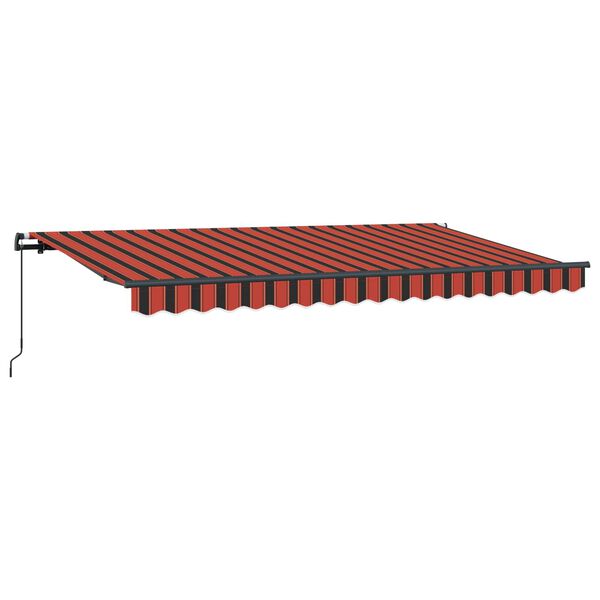 vidaXL Auvent R&eacute;tractable Orange 400 x 200 cm tissu