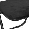 vidaXL Chaise pliante 2 pcs Noir 48 x 44 x 78 cm Velours