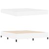 vidaXL Cadre de lit avec matelas Blanc 180 x 200 cm tissu