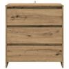 vidaXL Buffet 3 pcs chêne artisanal bois d'ingénierie
