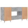 vidaXL Bureau gris b&eacute;ton 140x50x75 cm bois d'ing&eacute;nierie