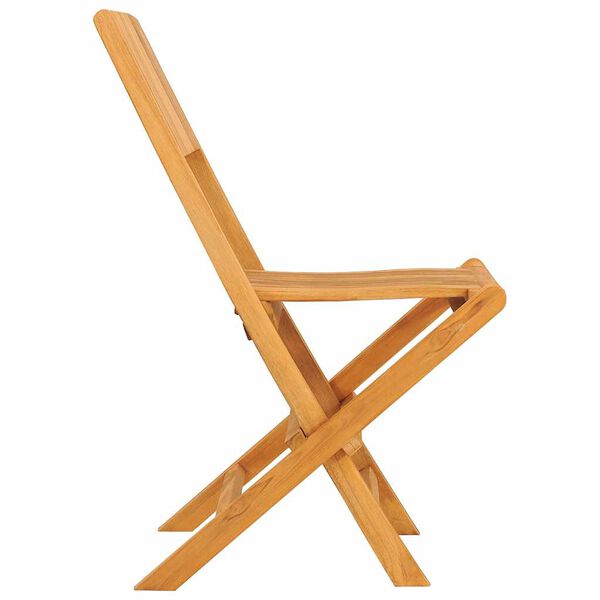 vidaXL Chaises de jardin pliantes lot de 8 47x61x90cm bois massif teck