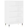 vidaXL Buffet haut blanc 57x35x90 cm bois d'ing&eacute;nierie