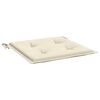 vidaXL Coussins de chaise de jardin lot de 2 cr&egrave;me 50x50x4 cm