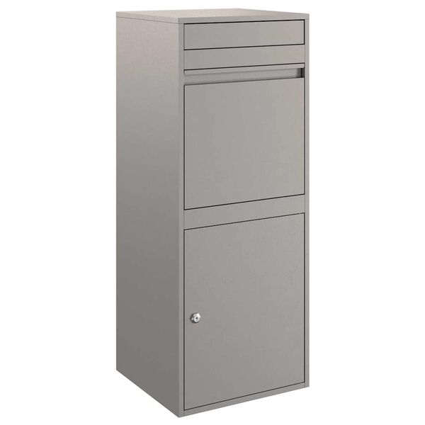 vidaXL Bo&icirc;te de d&eacute;p&ocirc;t de colis Rouill&eacute; 41 x 38 x 103 cm Acier patin&eacute;