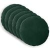 vidaXL Coussin avec oreiller HEERLEN 6 pi&egrave;ces Vert fonc&eacute; Velours