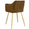 vidaXL Chaises &agrave; manger lot de 2 Marron Velours