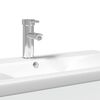 vidaXL Armoire lavabo de salle de bain avec bassin int&eacute;gr&eacute; blanc