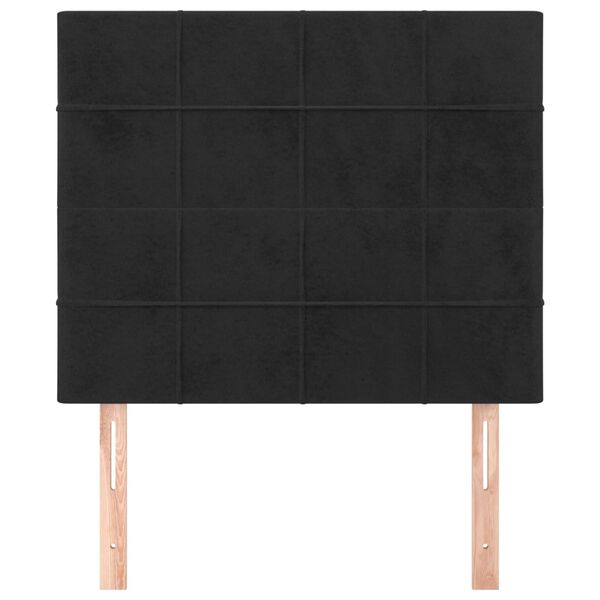 vidaXL Tête de lit Noir 80x5x118/128 cm Velours