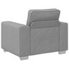 vidaXL Canap&eacute; 3 pcs Gris nuage 219 x 80 x 82 cm Tissu en lin m&eacute;lang&eacute;