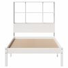 vidaXL Lit biblioth&egrave;que sans matelas blanc 90x200cm bois de pin massif