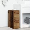 vidaXL Armoire de salle de bain étroite avec roulettes vieux bois