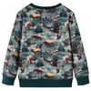 Sweatshirt pour enfants vert fonc&eacute; 128