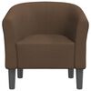 vidaXL Chaise cabriolet marron tissu