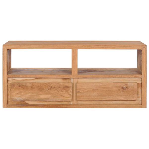 vidaXL Meuble TV 90x30x40 cm bois de teck solide