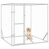 vidaXL Chenil d'ext&eacute;rieur pour chiens argent&eacute; 2x2x2 m acier galvanis&eacute;