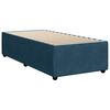 vidaXL Cadre de lit sans matelas bleu 80x200 cm velours