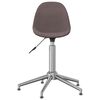 vidaXL Chaise pivotante de bureau Taupe Tissu