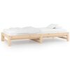 vidaXL Lit coulissant sans matelas 2x(80x200) cm Bois de pin massif