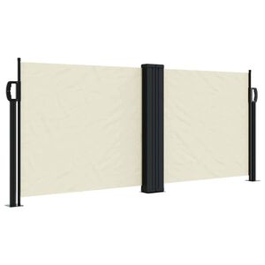 vidaXL Auvent lat&eacute;ral r&eacute;tractable cr&egrave;me 100x600 cm