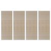 vidaXL Tapis rectangulaires Bambou naturel 4 pcs 120x180 cm