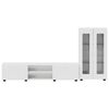 vidaXL Ensemble meuble TV FLORIN Blanc brillant Bois d'ing&eacute;nierie