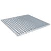vidaXL Grille Argent 60 x 60 x 2 cm Acier galvanis&eacute; &agrave; chaud