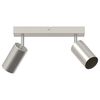 vidaXL Spot de plafond Nickel 26 x 6 x 16 cm m&eacute;tal