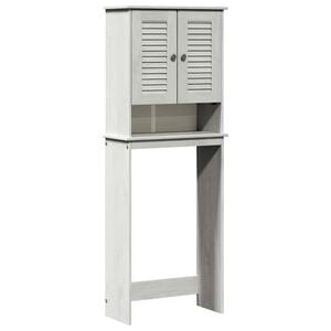 vidaXL Armoire de toilette avec &eacute;tag&egrave;re VIGO Blanc et Blanc Antique