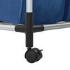 vidaXL Trieuse &agrave; linge avec 4 sacs Bleu Acier