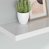 vidaXL &Eacute;tag&egrave;res murales flottantes 2 pcs blanc 80x23,5x3,8 cm MDF