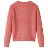 Pull-over tricoté pour enfants rose moyen 104