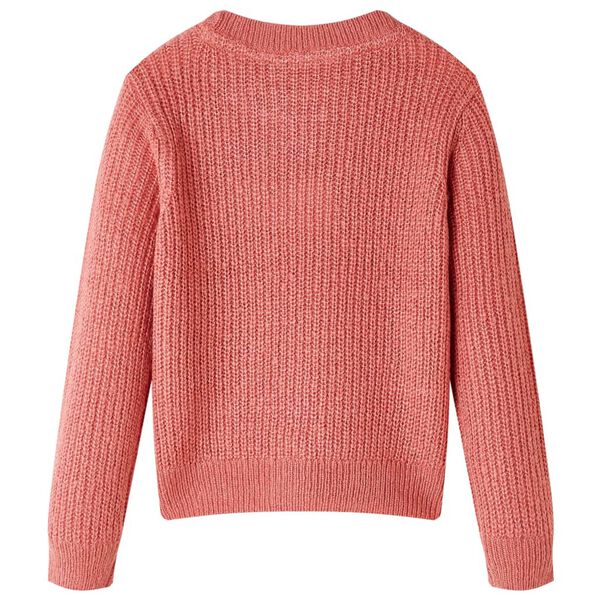 Pull-over tricoté pour enfants rose moyen 104