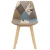 vidaXL Chaises à manger lot de 6 Design de patchwork gris tissu
