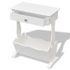 vidaXL Porte-revues Melrose Blanc