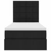 vidaXL Lit avec rangement et matelas Noir 100 x 200 cm Polyester