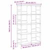 vidaXL &Eacute;tag&egrave;re Gris Sonoma 82 x 32 x 144,5 cm Bois d'ing&eacute;nierie