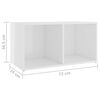 vidaXL Ensemble de meubles TV 4 pcs Blanc brillant Bois d'ing&eacute;nierie
