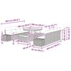 vidaXL Ensemble de canap&eacute; de jardin 11 pcs Beige polyrotin