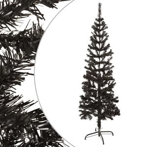 vidaXL Sapin de No&euml;l &eacute;troit Noir 150 cm