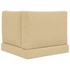 vidaXL Coussin de canap&eacute; d'ext&eacute;rieur 3 pcs Beige Polyester