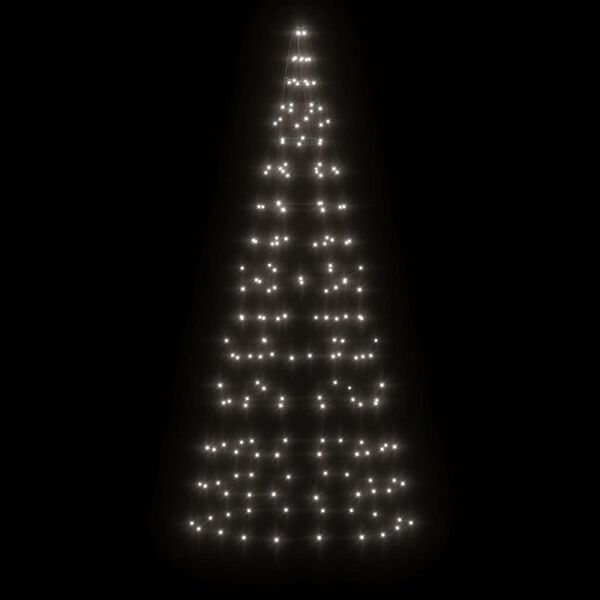 vidaXL Sapin de No&euml;l &agrave; LED 200 LED blanc 180 cm