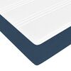 VidaXL Cadre de lit ottoman avec matelas bleu 160x200 cm tissu
