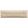 vidaXL Coussin de Dos Cr&egrave;me 180 x 50 cm Tissu en microfibre