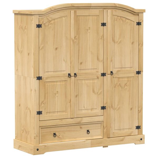 vidaXL Garde-robe Corona 151,5x52x170 cm bois de pin massif
