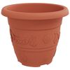 vidaXL Pots de plantes 6 pcs Rouge brique &Oslash; 26 x 21.5 cm Plastique
