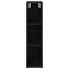 vidaXL Armoire suspendue avec stockage Ch&ecirc;ne noir 20 x 29,5 x 80 cm