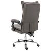 vidaXL Chaise de bureau de massage Gris Tissu