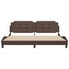 vidaXL Cadre de lit sans matelas Zadar marron 200x200 cm similicuir