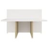 vidaXL Table basse Chêne sonoma blanc 111,5x50x33 cm Bois d'ingénierie
